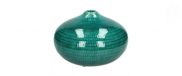 Βάζο Ceramic Handmade Petrol